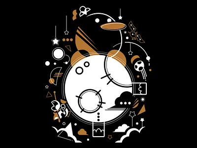 Eclipse illustration mario yoshis island