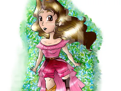 La Princesa de la Pierna de palo. design illustration vector