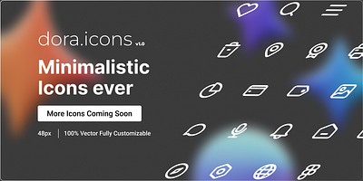 Dora Icons - Dora Design System figma glassmorphism graphic design icon icon design illustration opacityauthor ui
