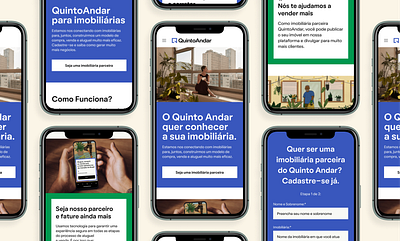 QuintoAndar - Landing Pages landing page mobile proptech startup ui unicorn ux