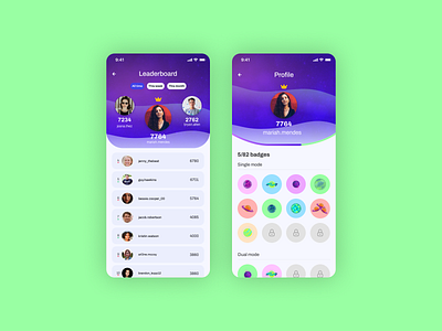 Daily UI 19 - Leaderboard challenge dailyui design figma game leaderboard mobile ui uiux