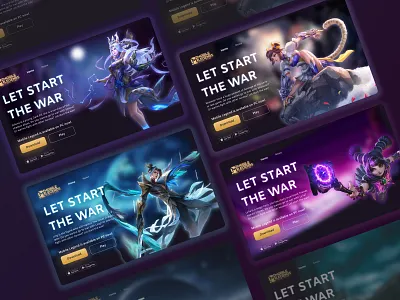 Game Landing Page app branding design graphic design illustration logo typography ui ux vector