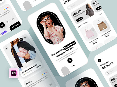 Ecommerce Mobile App 🛒🛍️ app apps branding design ecommerce ecommerce mobile app graphic design illustration landing pageecommerce logo marketecommerce newecommerce online markte popular apps shop shopping app typography ui ux vector