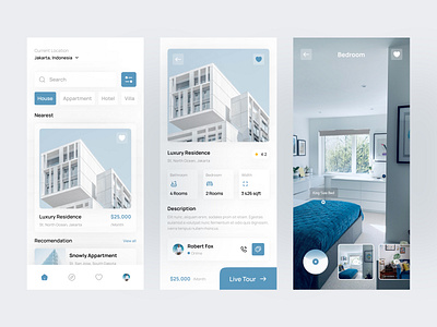 Part.ment - Apartment Mobile App apartment app house app mobile app real estate ui