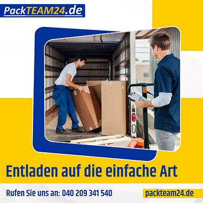 Manuelle Entladung von Containern | Packteam24.de