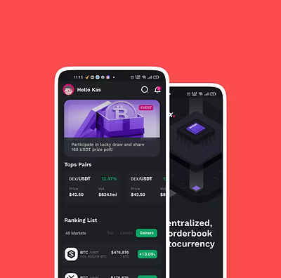 Polkadex- Crypto Currency Trading App bitcoin app crypto app ui