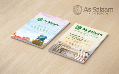 Two-sided High School Success Flyer ad advertising amazing banner bifold congratulation creative design designer doublesided flyer graphic design highquality highschool illustration modern school success