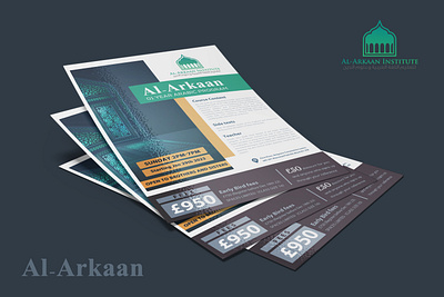 Islamic Institute Flyer ad advertising amazing banner classes creative design designer flyer graphic design highquality illustration institute islamic modern printready