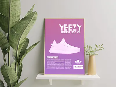 Yeezy Poster branding design dribbble featured graphic design illustration logo poster vector