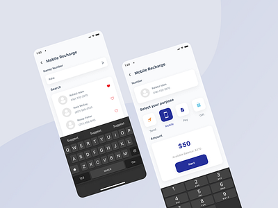 Mobile Top-up UI Kit- Digital Wallet app design bitcoin app design ui kit digital wallet finance app fintech app mobile app design mobile topup money app ui ui design template ui kit ui ux