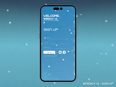 Weekly UI Project : Sign Up Page ui