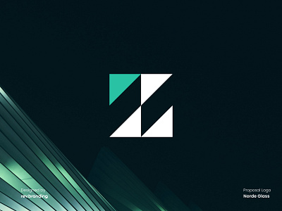 Norde Glass Logo brand brand mark branding company logo corporate logo design glass logo graphic design identity labs logo logo logogram material logo visual identity