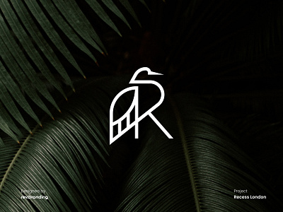 Recess Logo animal logo bird logo brand brand concept brand mark brand story brand strategy branding design graphic design heron logo identity lifestyle brand logo recess logo visual identity