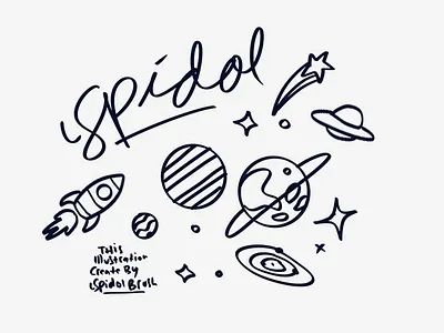 LSpidol Procreate brush brush cartoon illustration procreate