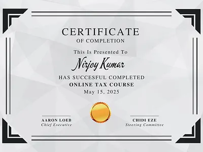 Certificate Design adobe certificate certificate design graphic design illuminators graphic tax certificate