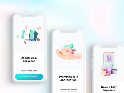Crypto Wallet Onboarding UI bitcoin app