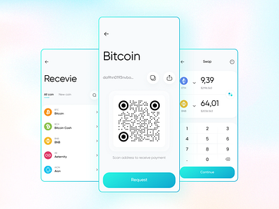 Crypto Wallet Scan QR Code UI Kit bitcoin app crypto app scan qr code
