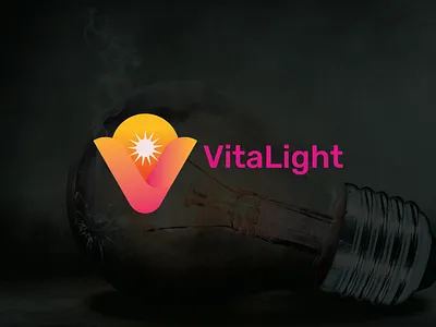 Logo,VitaLight Logo brand identity branding design graphic design identity illustration logo logo folio logo type logoes typography