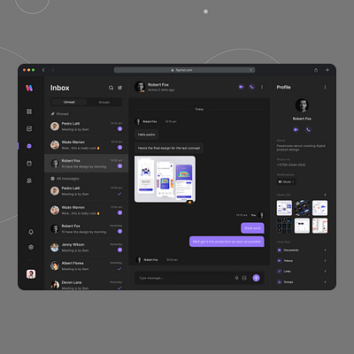 Messenger application brand care co ordination chat chatside design facesheet illustration logo messager messenger patient app patient engagement ui ux webapp