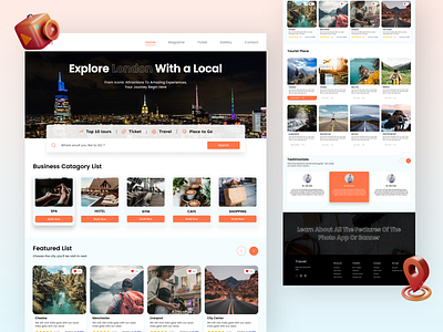 Travel Landing Page UI Design figma landing page landing page design landing page ui london travel website travel travel home page travel landing page travel web design travel website design travel website home ui ui design ui ux design user interface ux design uxux
