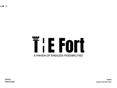Fort Real Estate Logo brand design branding brandmark design graphic design logo logo design logomark realestate typography vector