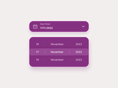 Date Picker app dailyui design graphic design illustration ui ux vector