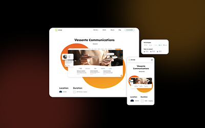 E-corp landing desktop developers development landing landingpage mobile outsourcing portfolio softwarehouse ui ux