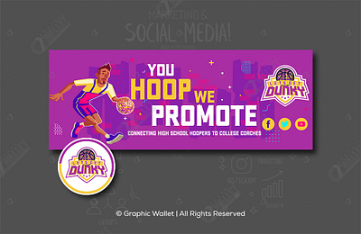 Lets Get Dunky - Social Media Banner branding design graphic design graphicwallet illustration logo typography ui ux vector