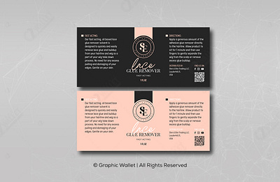 Lace Glue Remover - Label branding design graphic design graphicwallet illustration logo typography ui ux vector