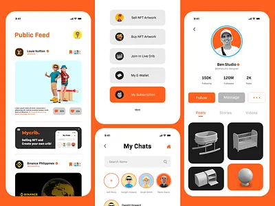 Mycrib UI Design design dribbble best shot illustration interface logo mobile app ui ui design uidesign uiux