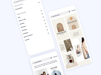 Impresso - Video Design Studio app search image editor impresso ios ios app minimal mobile app no result result search templates video editor