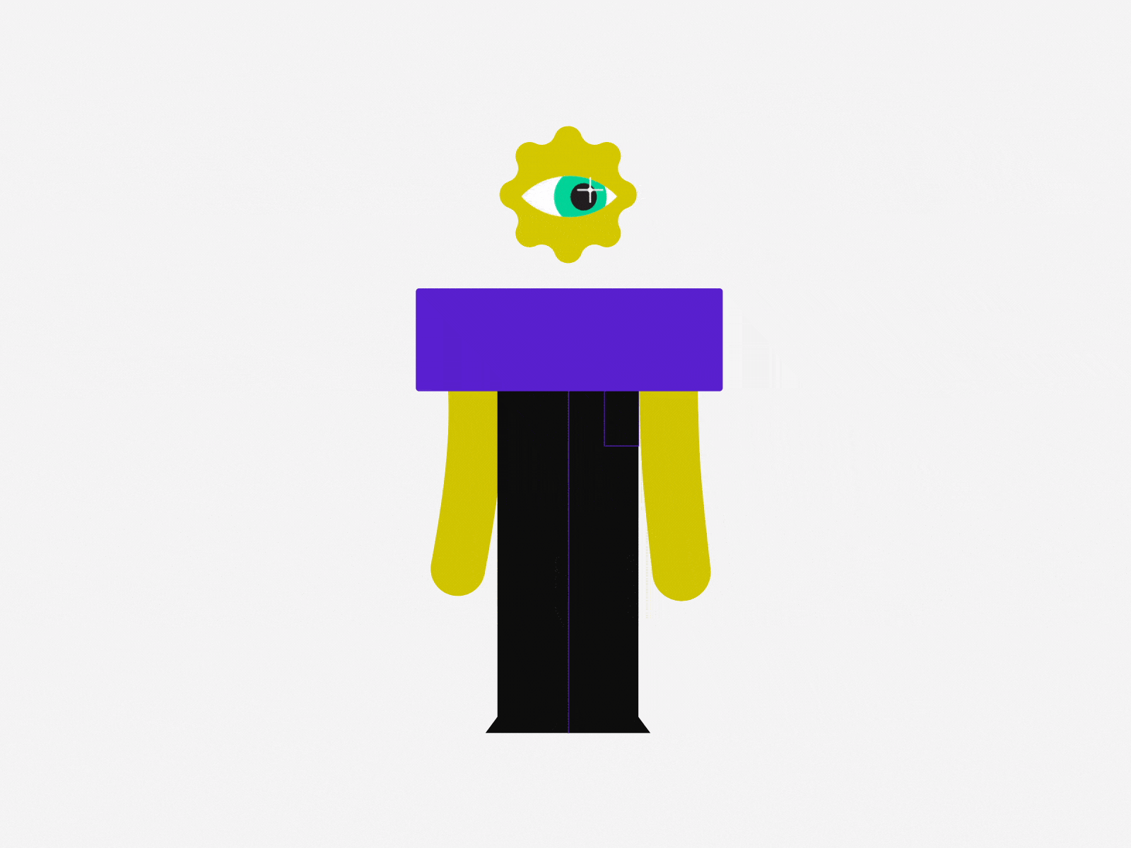Hi! animation character design illustration