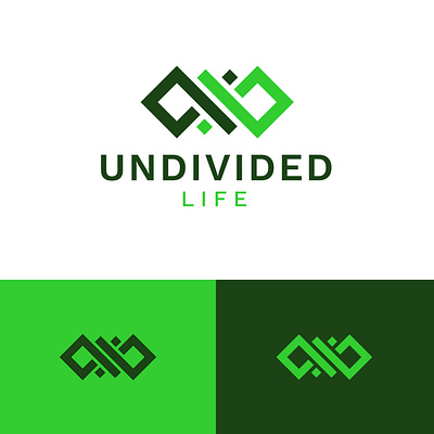 Undivided Life Logo Concept branding logo minimalist modern vector