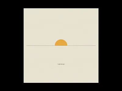 "I Saw The Sun" design graphic design illustration poster poster art poster design print simple