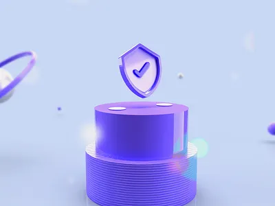 3D Secure 3d branding graphic design illustration typography vector