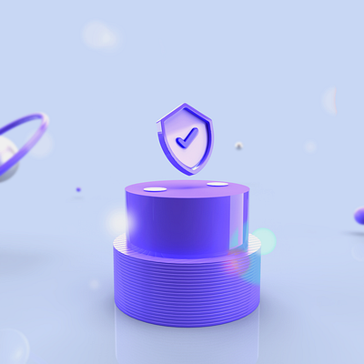 3D Secure 3d branding graphic design illustration typography vector