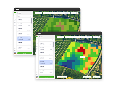 NDVI for fields