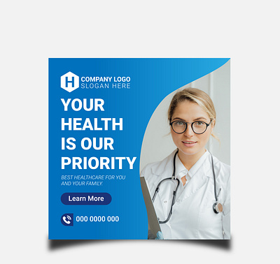 Medical Social Media Post Design advertising banner branding design facebook banner health health banner instagram banner instagram post medical medical banner medical social media post social media post social media post design web banner