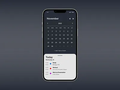 #DailyUI Day 038 Calender app ui ux