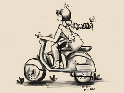 inktober character series 3 character desing design digital drawing illustration vector