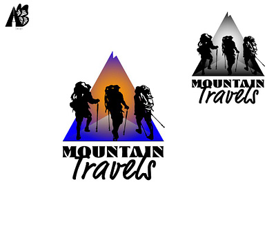 Logo Mountain Travels branding design graphic design logo