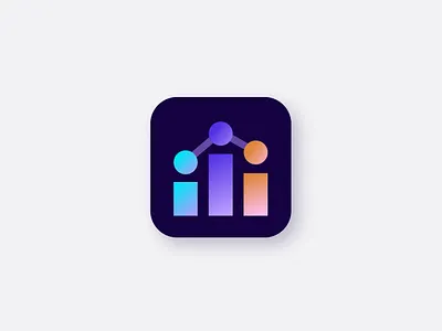 Logo icon for app OmniPlot app app design app logo app logo icon charts design logo logo design