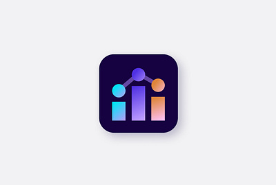 Logo icon for app OmniPlot app app design app logo app logo icon charts design logo logo design