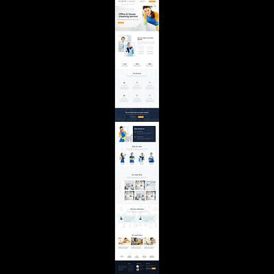 Cleaning Service Company Website Development cleaning development front end development hire jobs open to work web design website