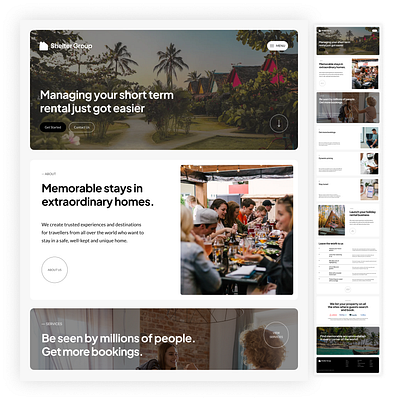 Shelter Group | Real Estate airbnb figma real estate web design website