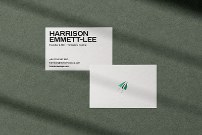 Tomorrow Capital - Business Cards branding business cards corporate stationery design entrepreneur finance fintech tech vc fund