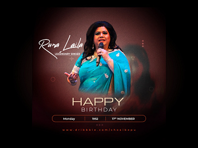 SOCIAL MEDIA POST | POST DESIGN | BIRTHDAY WISH app banner birthday branding design graphic design identity illustration istagram post logo post design poster runa laila social media ui ux vector