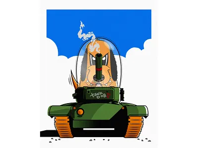 Tank Dog cartoon cartoons character character design comic design diseño diseño de personajes dog dogs graphic design illustration illustration art illustrator ilustracion lud0 lud089 personaje tank dog warrior dog