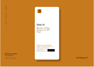 DailyUI 100 - Redesign DailyUI app dailyui dailyui100 design product design redesign redesigndauilyui ui ux