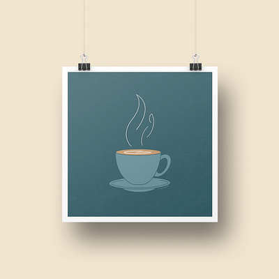 Cup O Joe Print art art print illustration print design